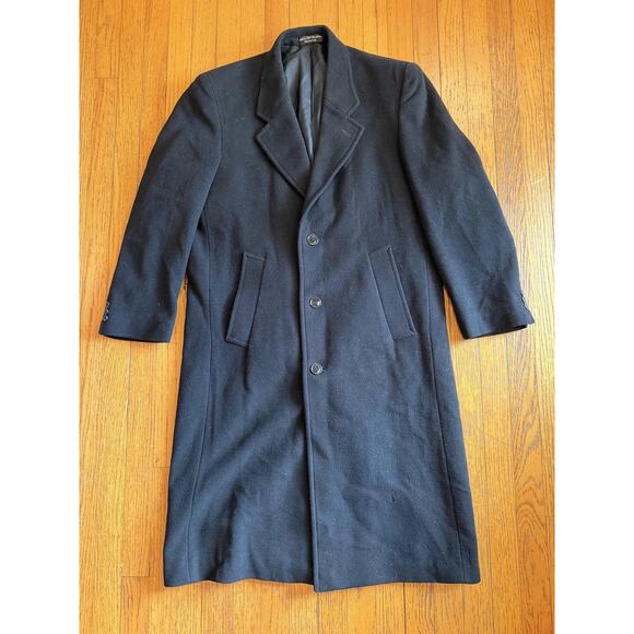 Kasper Jackets & Blazers - Kasper Womens Long Cashmere Overcoat M Black